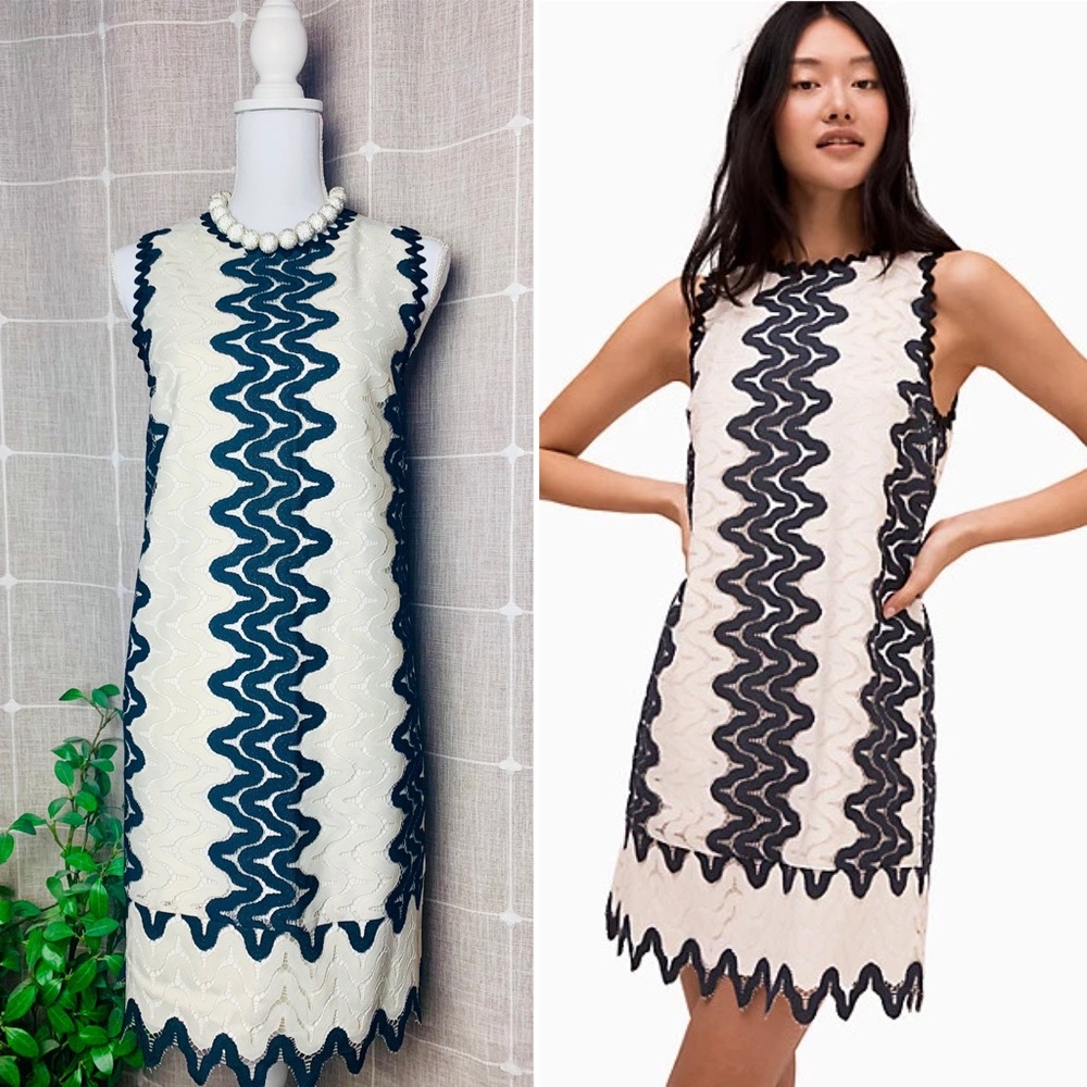 Kate Spade Sand Dune Lace Mini Shift Dress